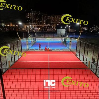 China EXITO Factory Direct Wholesale Good Quality Tennis Court Indoor Outdoor Panoramic Padel Court 10m*20m for sale