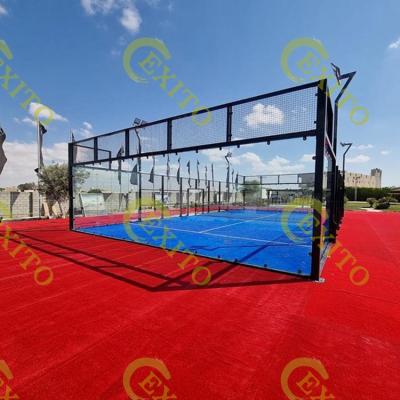 China EXITO Super Panoramic Padel Court Supplier Best Selling Panoramic Padel Padel Court Price 10m*20m for sale