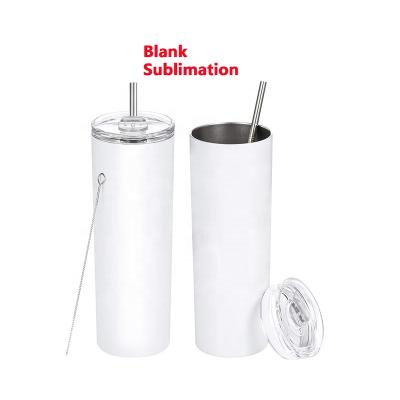 China Hot Selling Viable Wholesale Blank 20oz Sublimation Tumblers Straight Tumbler Arms With Covers for sale