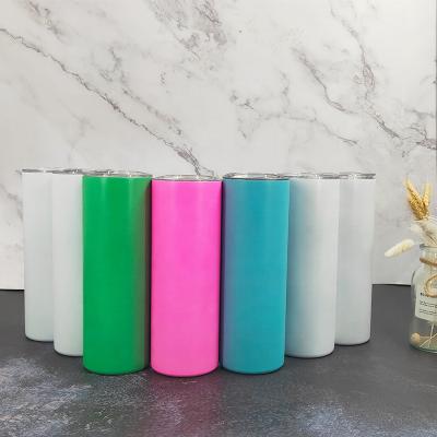 China Fectory Viable Price 20oz Glow In The Dark Sublimation Tumbler Stainless Steel Tumbler Glow In The Dark for sale