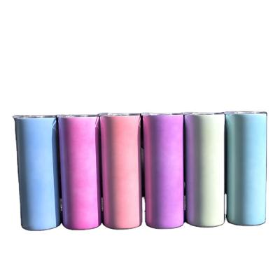 China 2021 Viable Hot Sale 20oz Sublimation Tumbler Lean Stainless UV Lean Empty Sublimation UV Color Changing Tumbler for sale