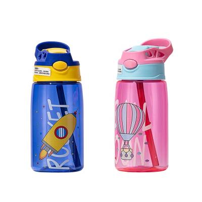 China Wholesale 480ml Kids Water Bottle Stocked Sipy Cups With Straws Leakproof Water Bottles Sports Water Bottle for sale