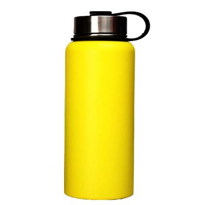 China Sustainable Water Bottle 32oz Double Walled Wide Mouth Sports Water Bottle With BPA Free Lids for sale