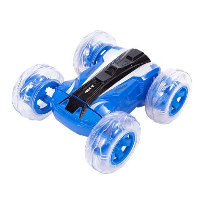 China 4WD tumbling stunt car 2.4G 4WD tumbling stunt car cool 360 degree rotation remote control car with music and lights children's toy car for sale