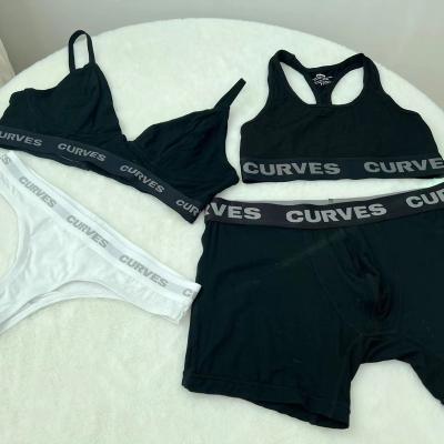 China Shoe Logo Polyester Mens Briefs Wholesale Custom L&J Pump and Boxers Printing Designers Women Bikinis Bra Set Plus Size Underwear for sale