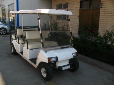 China Residential Area Patrol Six Seat Electric Golf Carts / EV Electric Vehicle 48V / 12V for sale