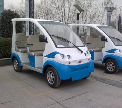 Chine Véhicules électriques à vitesse réduite à quatre roues, quatre Seat navette électrique de 3 kilowatts à vendre