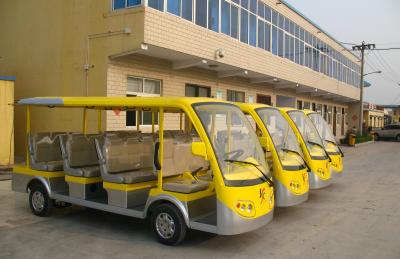 China Elf Passagiere 4,2 Kilowatt-Durchfahrt-Freund-Linie des elektrischen Shuttle-Busses/des Besichtigungs-Busses zu verkaufen