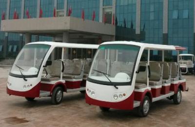 China Catorce pasajeros servicio de autobús eléctrico de 4,2 kilovatios, carro eléctrico legal de la calle de la batería del troyano en venta