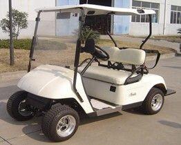 China Eco-Friendly Two People Fully Electric Golf Carts , Trojan Battery Low Speed Electric Vehicles for sale