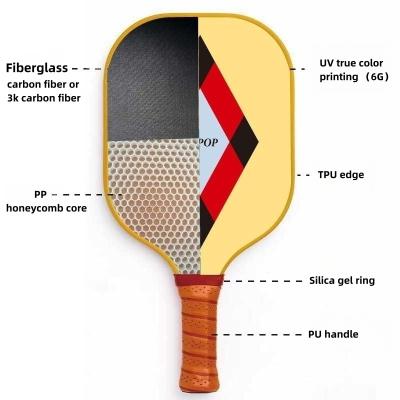 China Customized color Customize Factory Direct durable affordable Carbon Fiber USAPA  China Pickleball Paddle Pickle Racket  Indoor Outdoor for sale