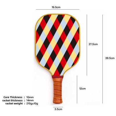 China Customized color Pickleball paddle overgrips silicone bands custom Carbon face Nomex Honeycomb  Factory Price OEM Pickleball Paddle Indoor for sale