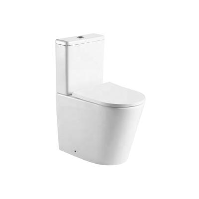 China Double-Flow ANBI CE Certificated Two Piece Ceramic Toilet Bowl Price With Bathroom Accessories for sale