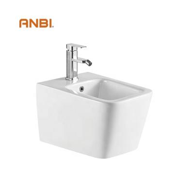 China ANBI Square Bathroom WC Wall Mounted CE Fully Concealed Fixing Standard Bidet for sale