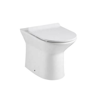 China Double-flush ANBI European Standard Bathroom Round Shape Double Floor Flush Toilet 3/4.5L for sale