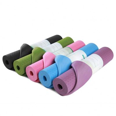 China Pilates Mat Single Color Strip Yoga Mat for sale