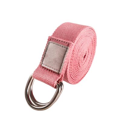 China Eco-Friendly 100% Cotton Waist Strong Quality 100% Cotton Yoga Belt Strap for sale