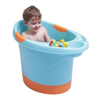 China Big Size Plastic Baby Bathtub Deep Wash Tub 700*500*550mm for sale