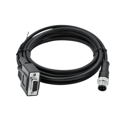 Cina IP68 M12 4 Pin Male To DSUB 9 Pin Female Waterproof Cable Connector con il cavo del PVC PUR in vendita