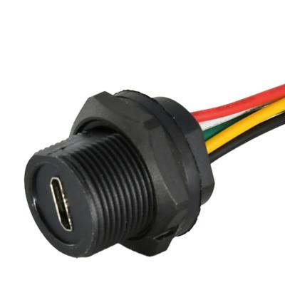 China Waterproof Type 2 Circular Plastic Connectors For Computer 1.5A Rated Current for sale