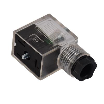 China 11mm Solenoid Valve Connector Equivalent Waterproof IP65 DIN 43650 EN175301 for sale