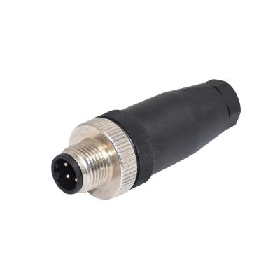 China A Coding M12 Waterproof Connector Male Plastic Field Assembly Connector for sale