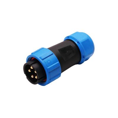 China Rigoal 5pins Waterproof Power Connector 500V SP21 Assembly Male Connector for sale