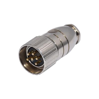 China Conector recto masculino del enchufe de la señal de M23 17 Pin Connector 623 para servo/el codificador en venta