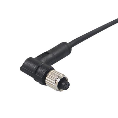 China PA66 M5 Female Molded Cable Connector 4 Pin Ip68 A Coding TPU for sale