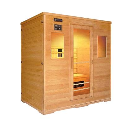 China 4 Preson Sauna Traditional Cedar Stove Heater Traditional Sauna Room for sale