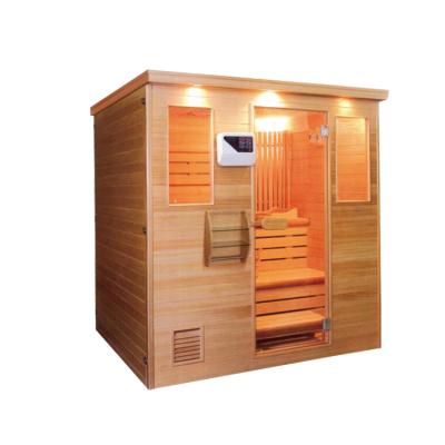 China Modern home use luxury red cader wood traditional sauna room for sale