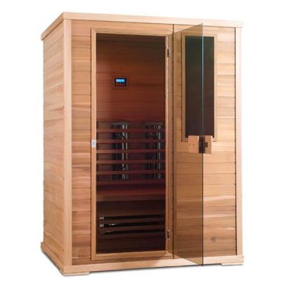 China Computer control panel sauna accessories for sauna room use 1860*760/670m with colorless and dark brown aluminum and tempered steam sauna glass doors for sale