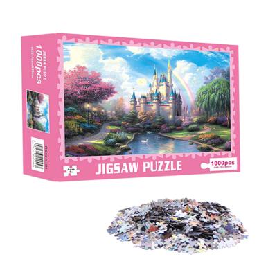 China Colorful Cartoon Toy Custom Large Jigsaw Puzzle 1000 Pieces For Adults for sale