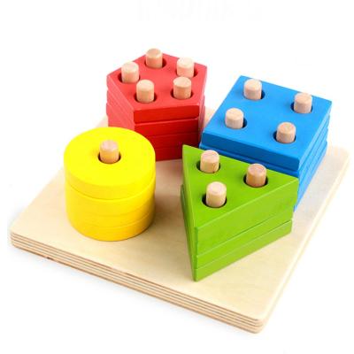 China New Montessori Wooden Educational Wooden Toy, High Quality Baby Toy For Kids Educational Wooden for sale