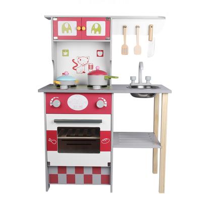 China 2021 Wholesale Wooden Education Pretend Play Kids Kitchen Set Toy AT11060 for sale