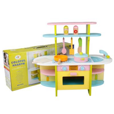 China Kids Education Mini Toy Gourmet Kitchen Set With Accessories Toddler Play Kitchen Set For Children AT11145 for sale