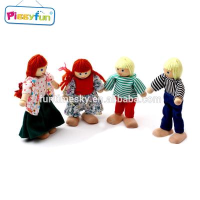 China stuffed & Plush Toy Custom Handmade Cloth Wooden Dolls AT11451 for sale