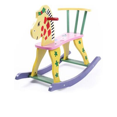 China Ride On Toy AT11426 Cheap Wooden Decorative Swing Rocking Horse For Kids for sale