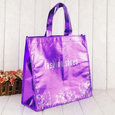 China Hotsale Fashion Handled Customized Metallic Laminated Non Woven PP Sack Shopping Bag for sale