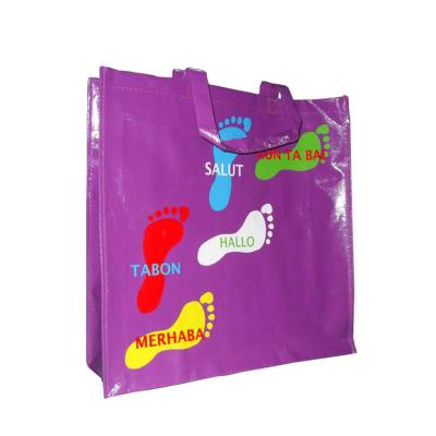 China Best Saling Good Quality Grocery Folding Durable Laminated PP Woven Bag for sale