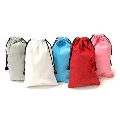 China Can Be Custom Pile Drawstring Gift Pouch Jewelry Promotional Drawstring Bag As Needed Factory Waterproof/Flame Retardant With Logo for sale