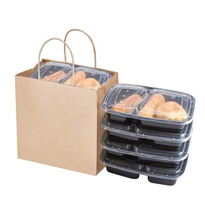 China China Recyclable Manufacturers Wholesale Eco Friendly Recyclable Brown Kraft Paper Takeout Bag for sale