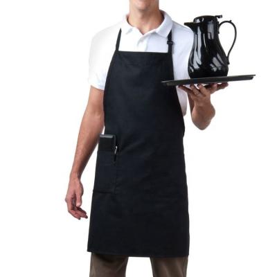 China Neack Strap and Fixed Sewn Straps/With Adjustable Buckle/Restaurant Apron Cross Back Waiter Ladies Apron Bib Style New Apron Designs for sale