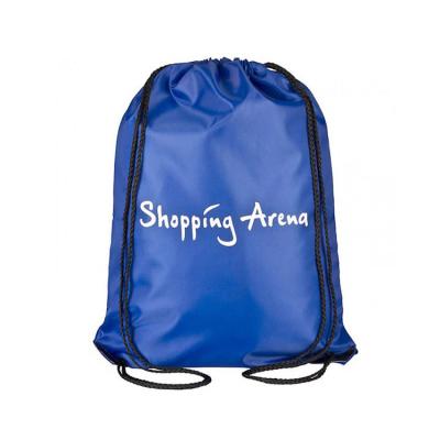 China Reusable Recyclable Nylon Drawstring Shopping Bag Polyester 190T 210D Drawstring Bag Backpack for sale