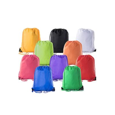 China Drawstring Fashion Design Kids Backpack Polyester Folding Shopping Drawstring Bag for sale