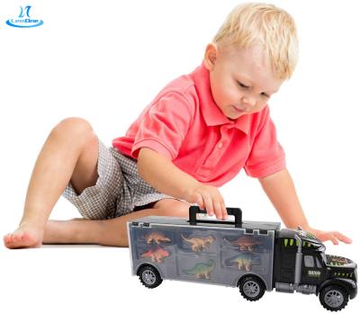 China 6 Different Dinosaur Truck Mini Dinosaurs Set With 6 Diecast Toy Vehicle Children Christmas Gift By Mini Dinosaurs Educational Kids Cars for sale