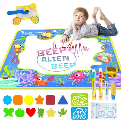 China Top Selling Recycled Washable Doodle Board Set For Kids Water Magic Book Drawing Mat Toys for sale