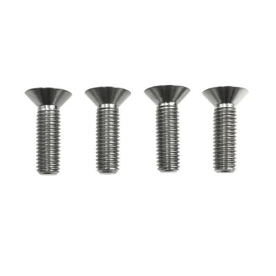 China M10*26 Round Factory Processed Countersunk Head Hexagon Socket Titanium Screws for sale