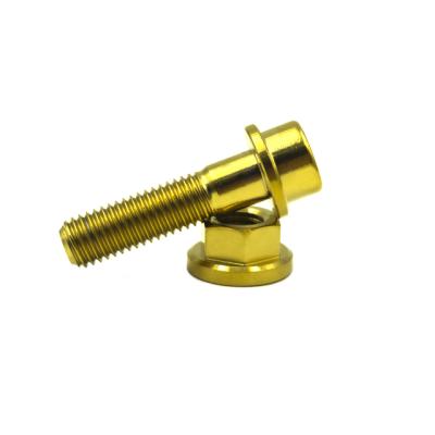 China Titanium Flange Head M7*27 Wheel Hub Bolt Titanium Screw for sale