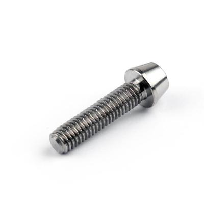 China Industry / Bicycle Titanium Bicycle Stem Bolts M5x10mm Taper Head Bicycle Fixed Screws for sale